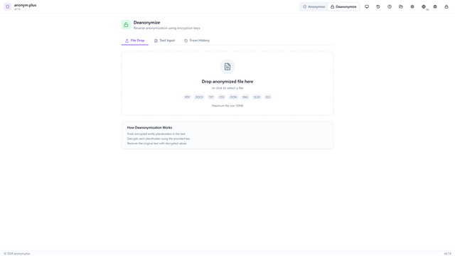 Desanonimización desde el historial de procesamiento en español